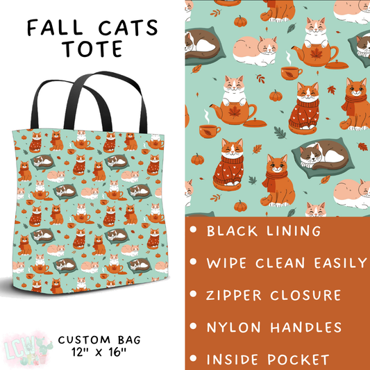 Batch #403 - Hello Fall 2 - Closes 8/28 - ETA mid October - Fall Cats Tote