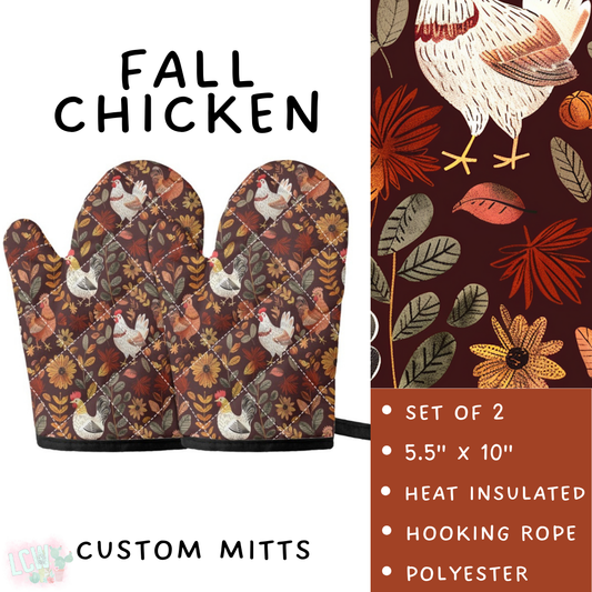 Batch #405 - Oh My Gourd, Let's Bake! - Closes 9/1 - ETA mid/late October - Fall Chicken Oven Mitts