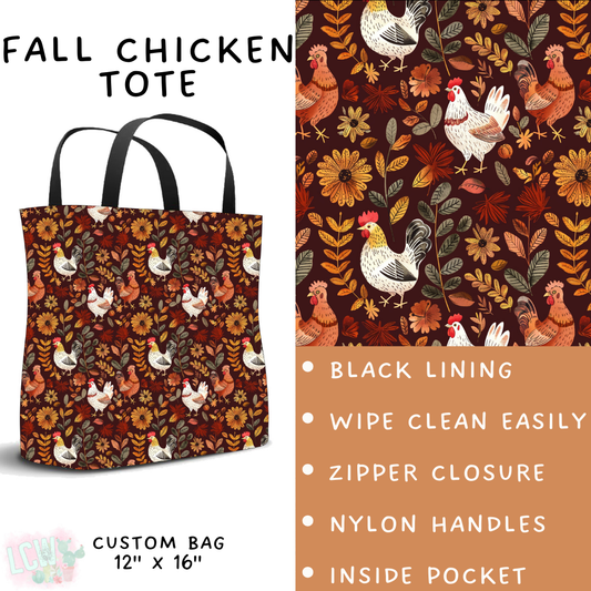 Batch #403 - Hello Fall 2 - Closes 8/28 - ETA mid October - Fall Chicken Tote
