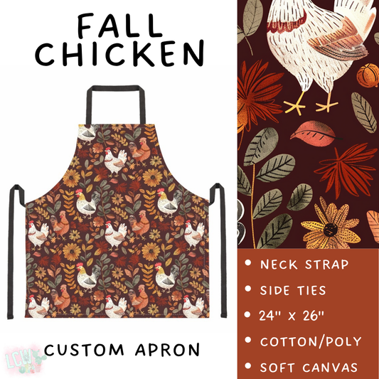 Batch #405 - Oh My Gourd, Let's Bake! - Closes 9/1 - ETA mid/late October - Fall Chicken Apron