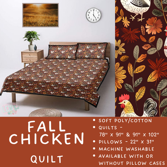 Batch  #410 - Cozy Quilts - Closes 9/10 - ETA late October - Fall Chicken Quilt
