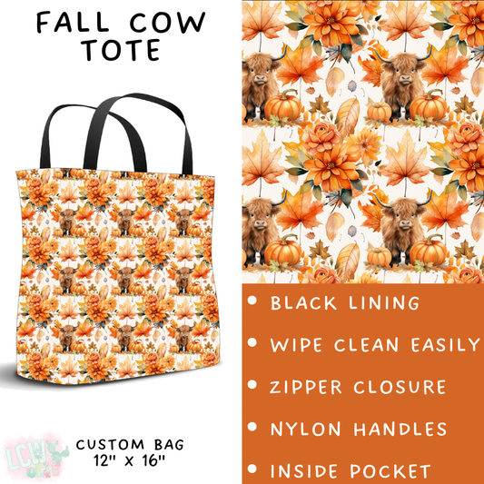 Batch #403 - Hello Fall 2 - Closes 8/28 - ETA mid October - Fall Cow Tote