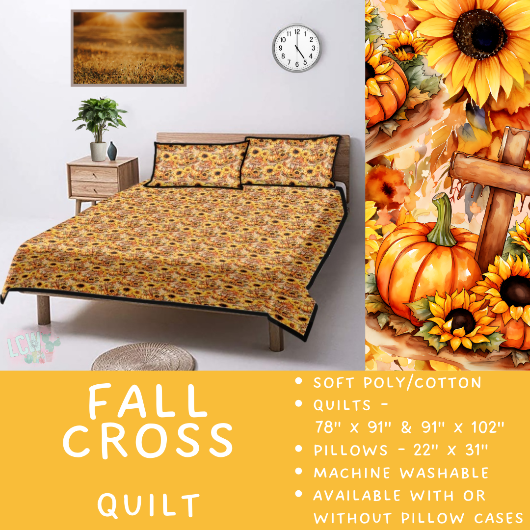 Batch  #410 - Cozy Quilts - Closes 9/10 - ETA late October - Fall Cross Quilt