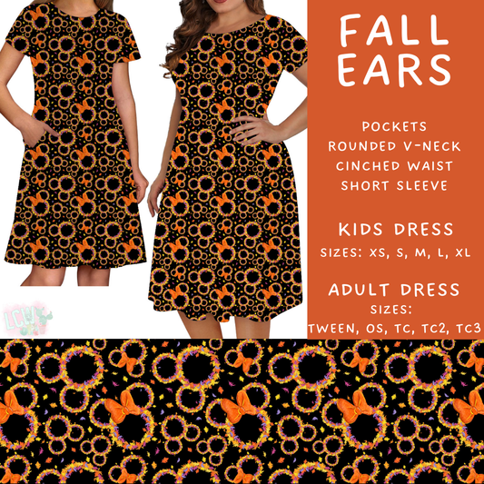 Batch #404 - Magical Fall 2 - Closes 8/29 - ETA mid/late October - Fall Ears Womens & Girls Dresses