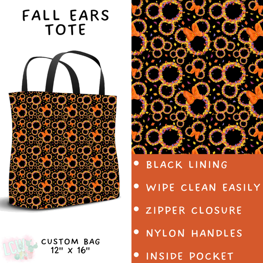 Batch #404 - Magical Fall 2 - Closes 8/29 - ETA mid/late October - Fall Ears Tote