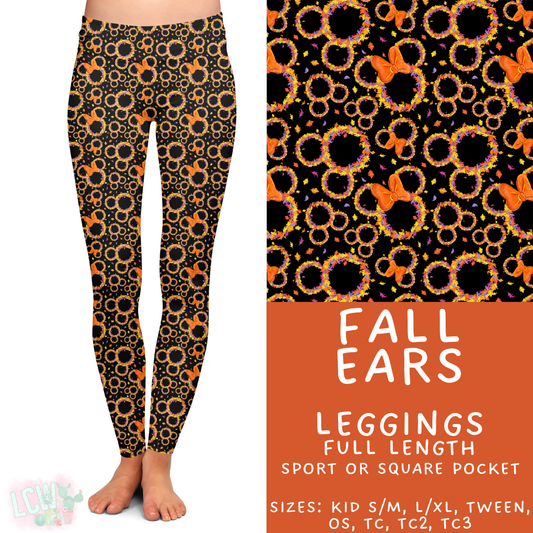 Batch #404 - Magical Fall 2 - Closes 8/29 - ETA mid/late October - Fall Ears Full Length Leggings