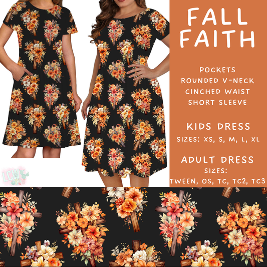 Batch #407 - Fall Fun 2 - Closes 9/4 - ETA mid/late October - Fall Faith Womens & Girls Dresses