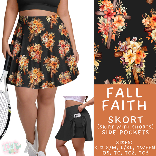 Batch #407 - Fall Fun 2 - Closes 9/4 - ETA mid/late October - Fall Faith Skort