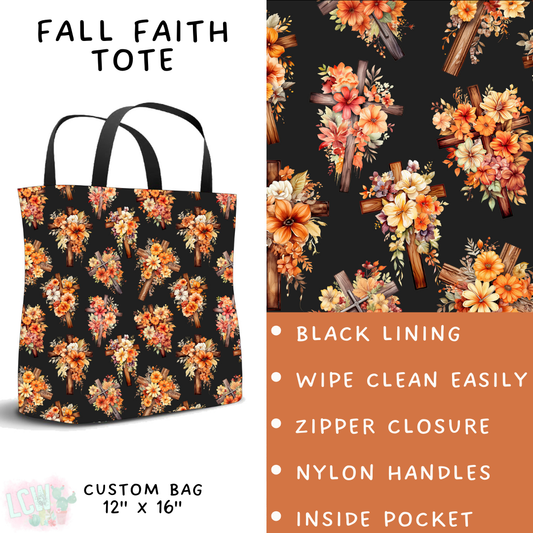 Batch #407 - Fall Fun 2 - Closes 9/4 - ETA mid/late October - Fall Faith Tote