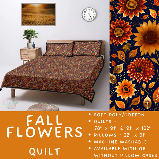 Batch  #410 - Cozy Quilts - Closes 9/10 - ETA late October - Fall Flowers Quilt