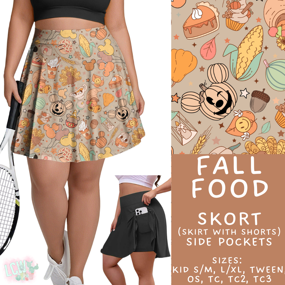 Batch #404 - Magical Fall 2 - Closes 8/29 - ETA mid/late October - Fall Food Skort