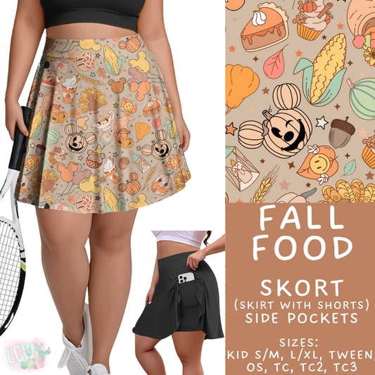 Batch #404 - Magical Fall 2 - Closes 8/29 - ETA mid/late October - Fall Food Skort