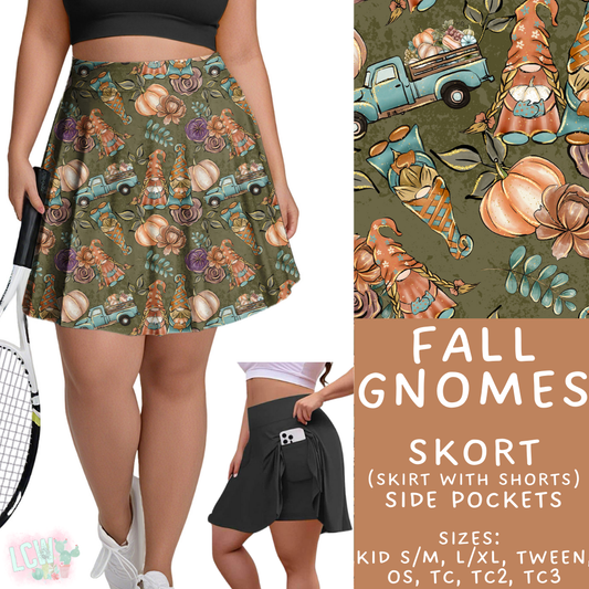 Batch #403 - Hello Fall 2 - Closes 8/28 - ETA mid October - Fall Gnomes Skort