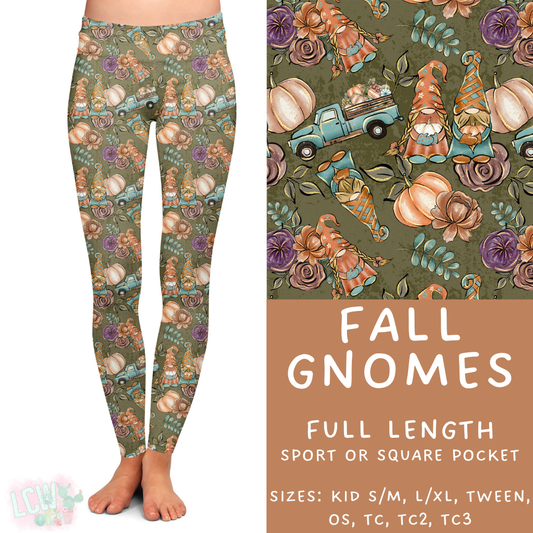 Batch #403 - Hello Fall 2 - Closes 8/28 - ETA mid October - Fall Gnomes Full Length Leggings