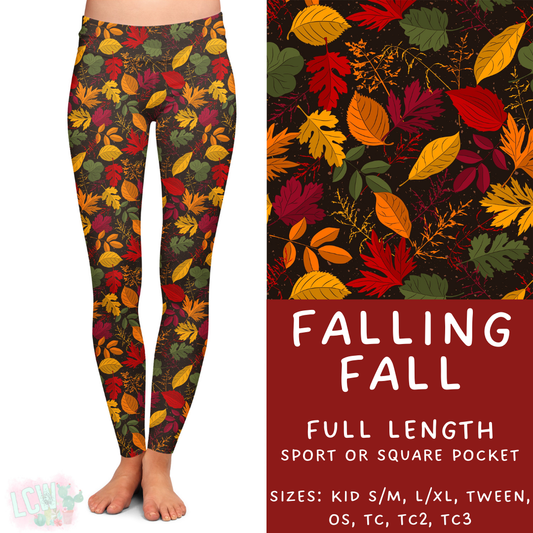 Batch #403 - Hello Fall 2 - Closes 8/28 - ETA mid October - Falling Fall Full Length Leggings