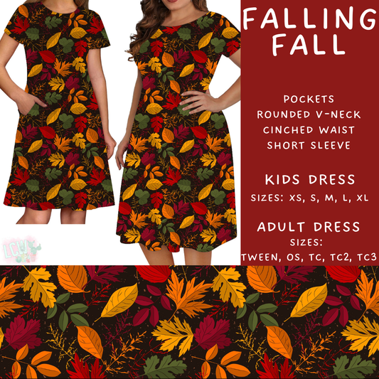 Batch #403 - Hello Fall 2 - Closes 8/28 - ETA mid October - Falling Fall Womens & Girls Dresses