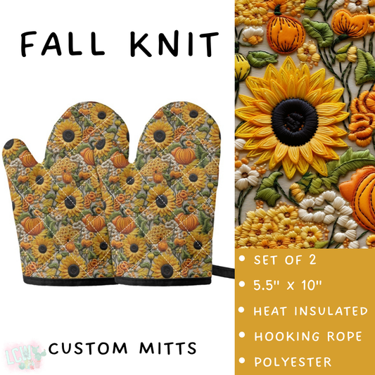 Batch #405 - Oh My Gourd, Let's Bake! - Closes 9/1 - ETA mid/late October - Fall Knit Oven Mitts