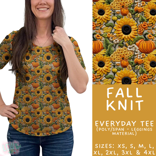 Batch #407 - Fall Fun 2 - Closes 9/4 - ETA mid/late October - Fall Knit Everyday Tee