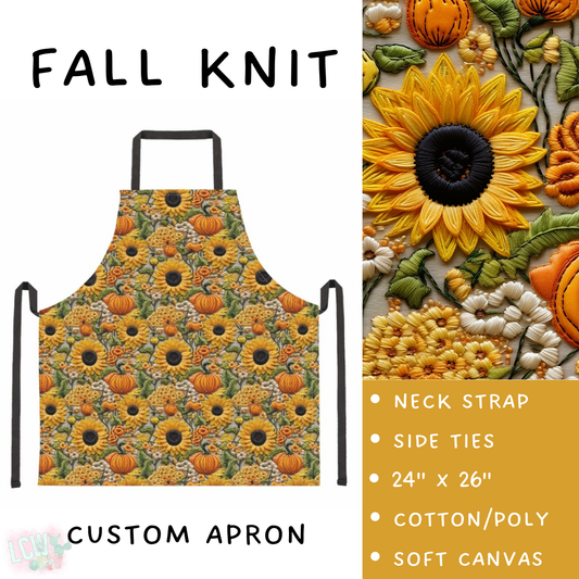 Batch #405 - Oh My Gourd, Let's Bake! - Closes 9/1 - ETA mid/late October - Fall Knit Apron