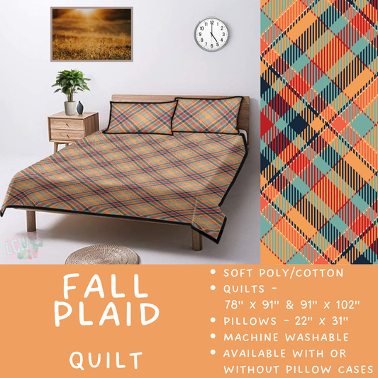Batch  #410 - Cozy Quilts - Closes 9/10 - ETA late October - Fall Plaid Quilt