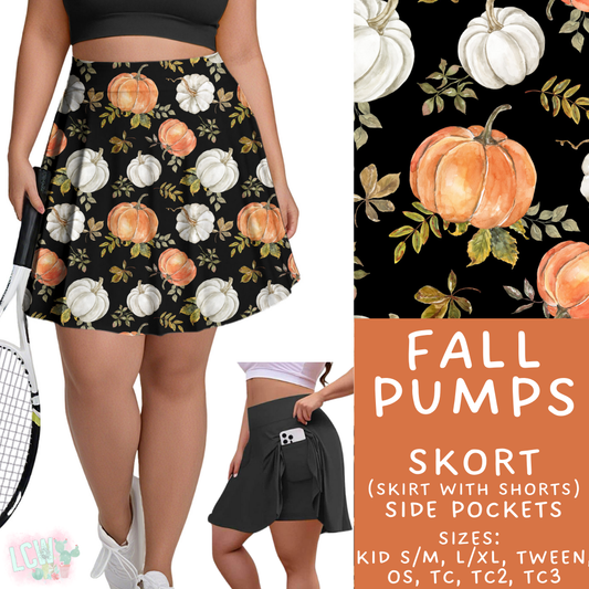 Batch #407 - Fall Fun 2 - Closes 9/4 - ETA mid/late October - Fall Pumps Skort