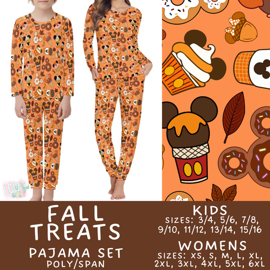 Batch #406 - Fall Family Pajamas - Closes 9/3 - ETA mid/late October -  Fall Treats Women's & Kid's Pajama Set