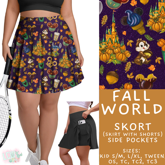 Batch #404 - Magical Fall 2 - Closes 8/29 - ETA mid/late October - Fall World Skort