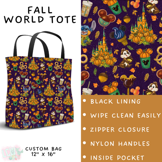 Batch #404 - Magical Fall 2 - Closes 8/29 - ETA mid/late October - Fall World Tote