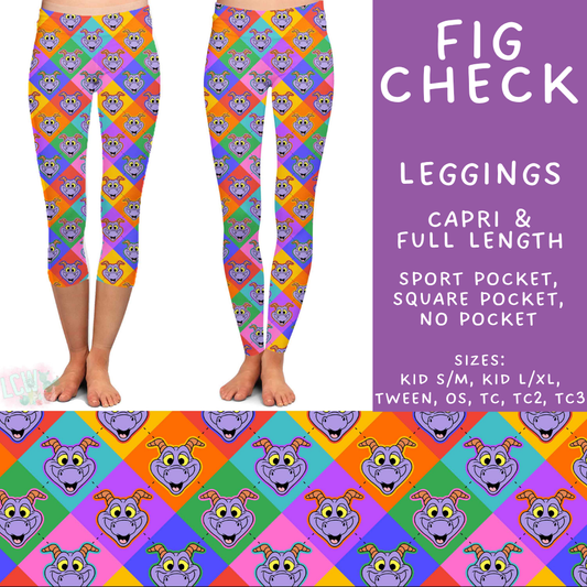 Batch #541 - Magical Faves 21 - Closes 6/10 - ETA mid August - Fig Check Full and Capri Length Leggings