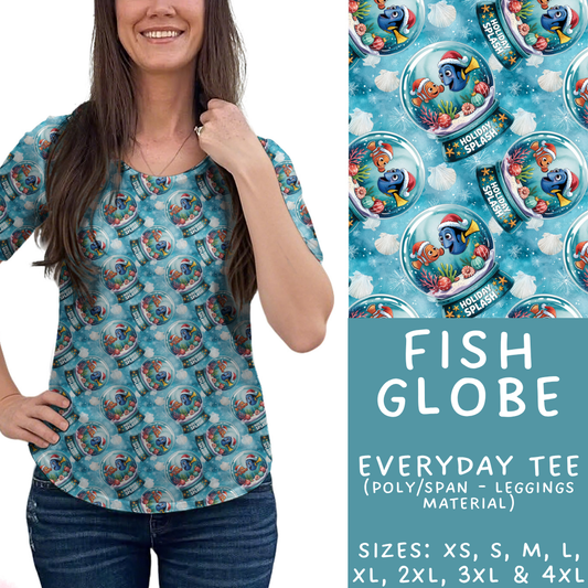 Batch #432 - Winter Globes - Closes 10/17 - ETA early December - Fish Globe Everyday Tee