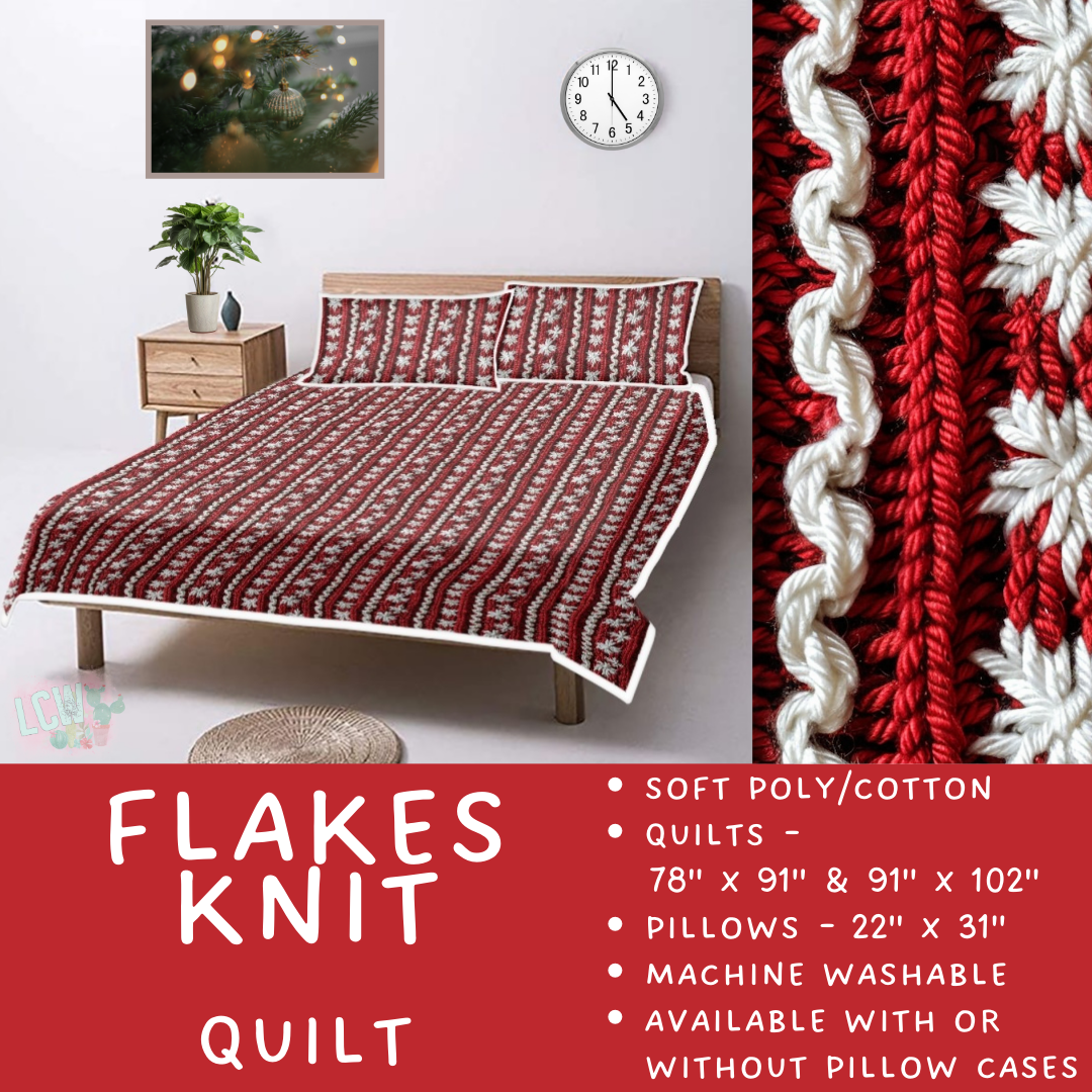 Batch  #410 - Cozy Quilts - Closes 9/10 - ETA late October - Flakes Knit Quilt