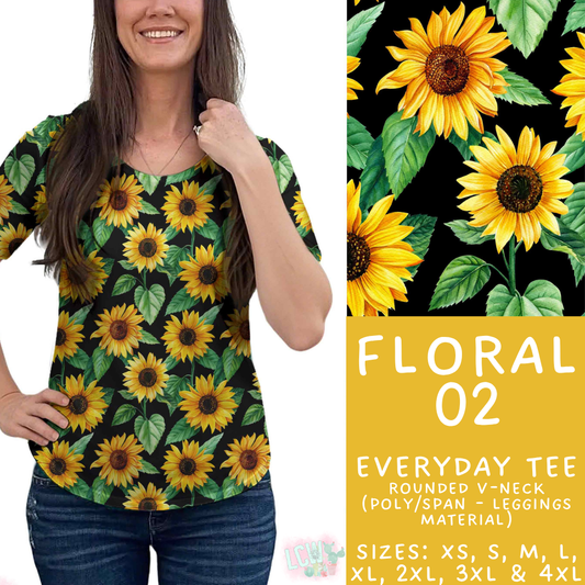 Batch #540 - May Flowers - Closes 6/8 - ETA early August - Floral 02 Everyday Tee