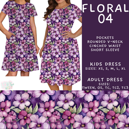 Batch #540 - May Flowers - Closes 6/8 - ETA early August - Floral 04 Adult & Kids Dresses