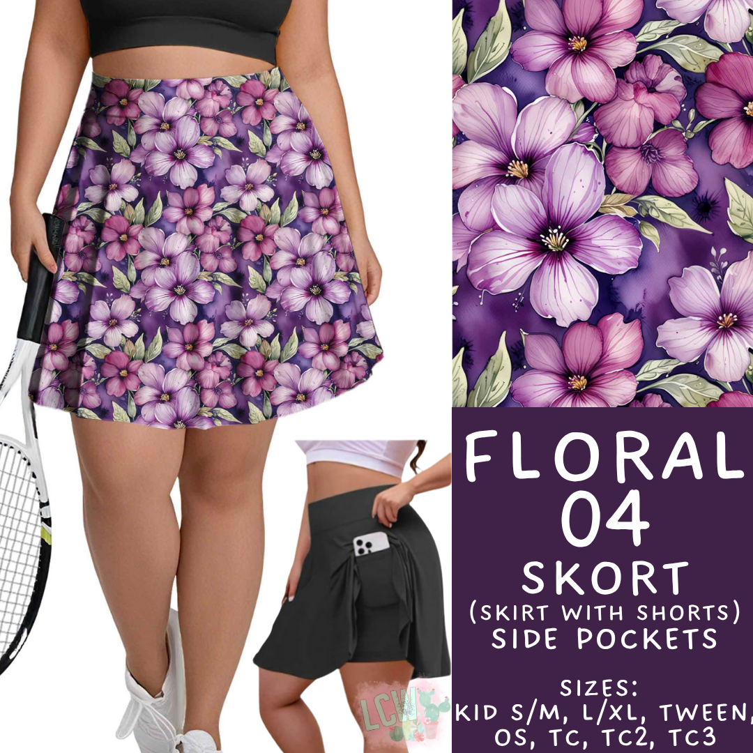 Batch #540 - May Flowers - Closes 6/8 - ETA early August - Floral 04 Skort