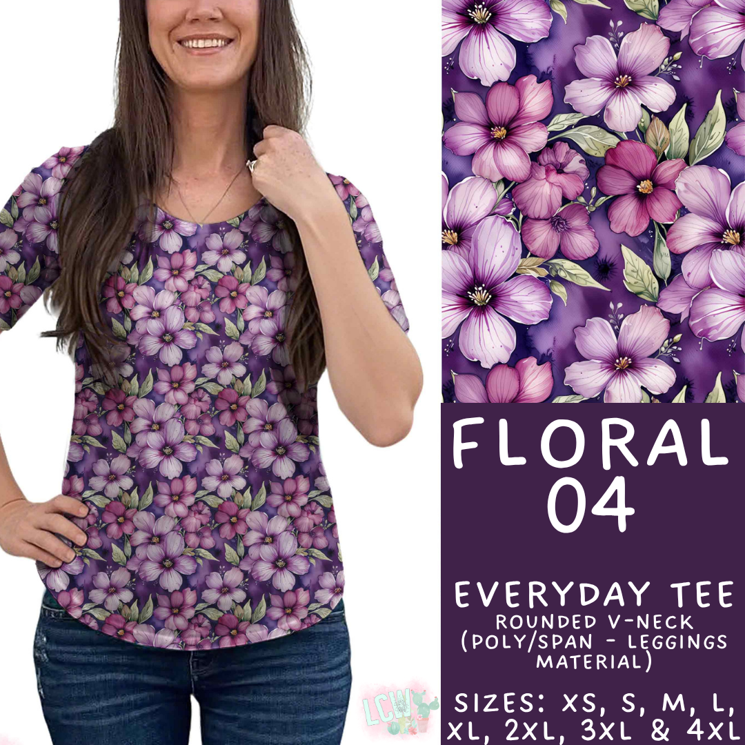 Batch #540 - May Flowers - Closes 6/8 - ETA early August - Floral 04 Everyday Tee