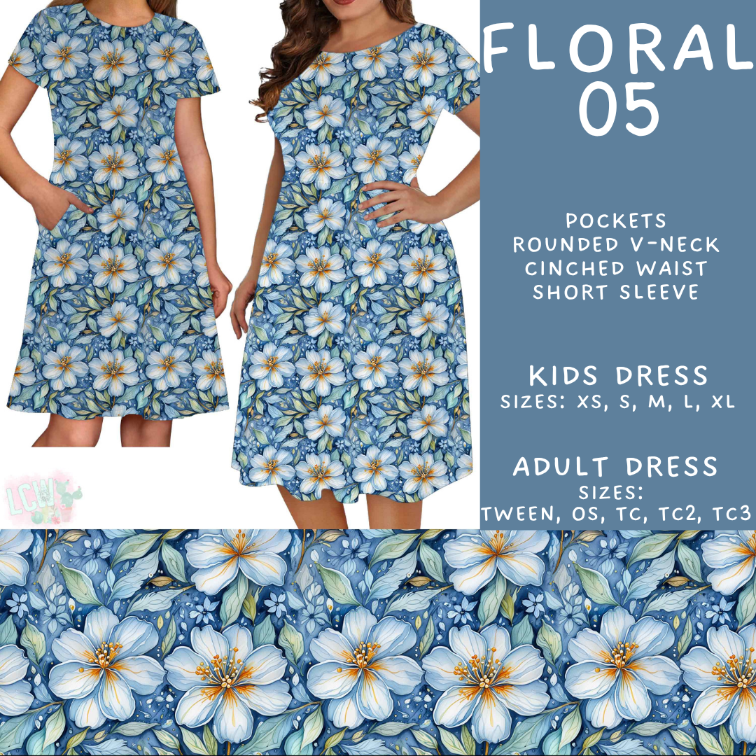 Batch #540 - May Flowers - Closes 6/8 - ETA early August - Floral 05 Adult & Kids Dresses
