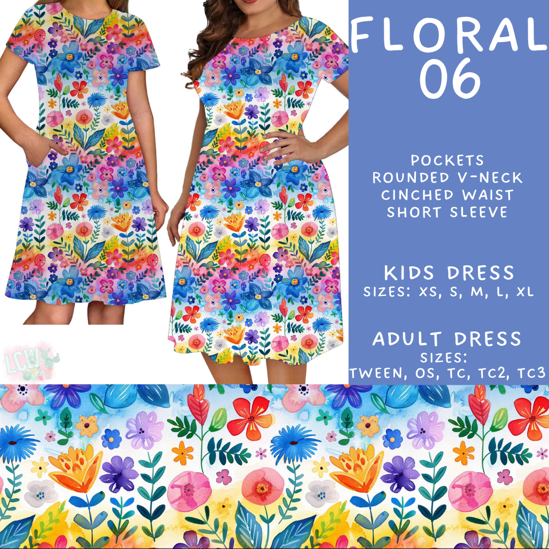 Batch #540 - May Flowers - Closes 6/8 - ETA early August - Floral 06 Adult & Kids Dresses