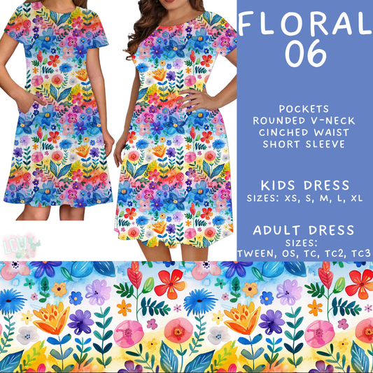 Batch #540 - May Flowers - Closes 6/8 - ETA early August - Floral 06 Adult & Kids Dresses