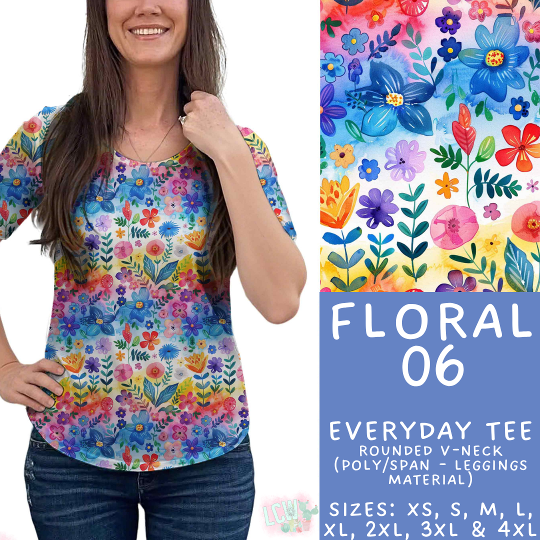 Batch #540 - May Flowers - Closes 6/8 - ETA early August - Floral 06 Everyday Tee