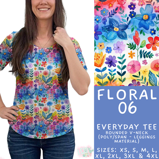 Batch #540 - May Flowers - Closes 6/8 - ETA early August - Floral 06 Everyday Tee