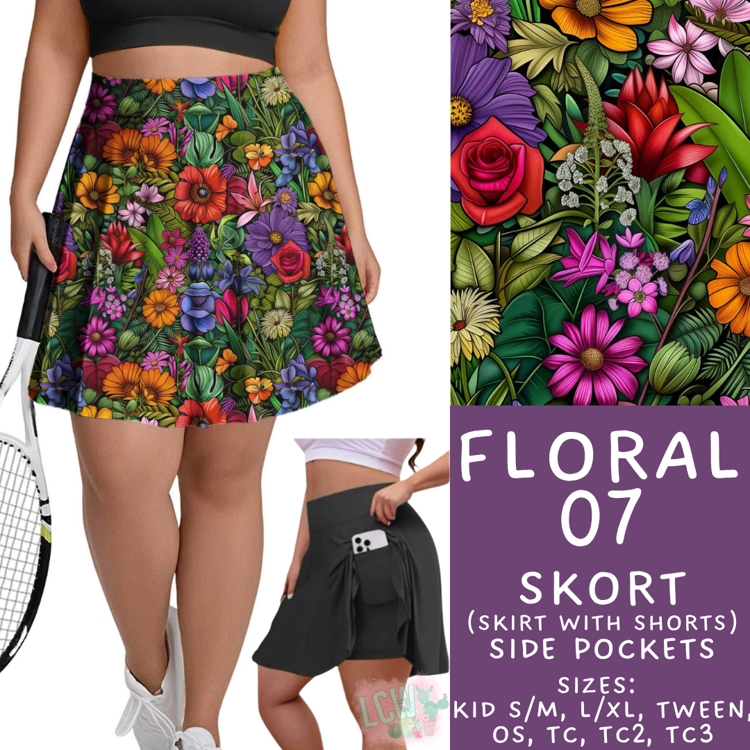 Batch #540 - May Flowers - Closes 6/8 - ETA early August - Floral 07 Skort