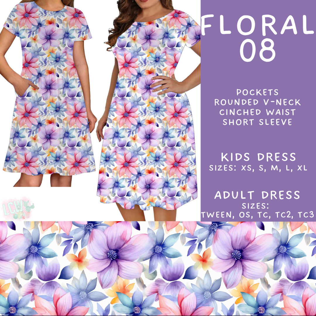 Batch #540 - May Flowers - Closes 6/8 - ETA early August - Floral 08 Adult & Kids Dresses