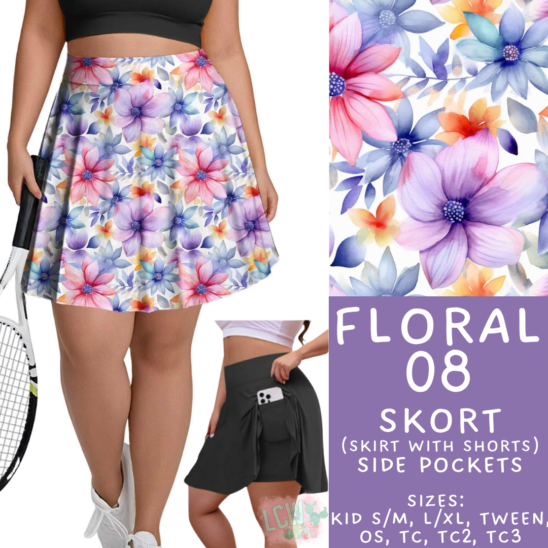 Batch #540 - May Flowers - Closes 6/8 - ETA early August - Floral 08 Skort