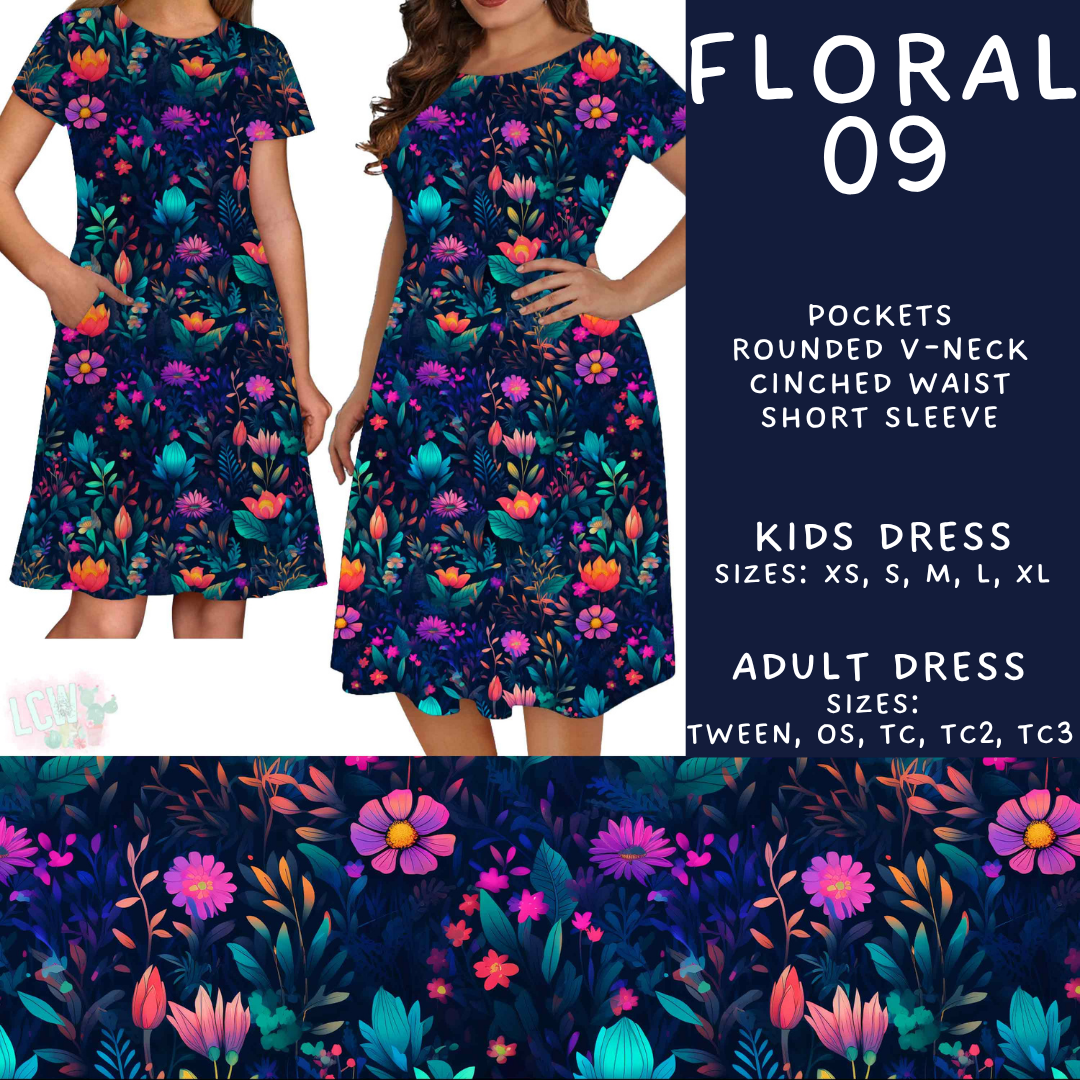 Batch #540 - May Flowers - Closes 6/8 - ETA early August - Floral 09 Adult & Kids Dresses