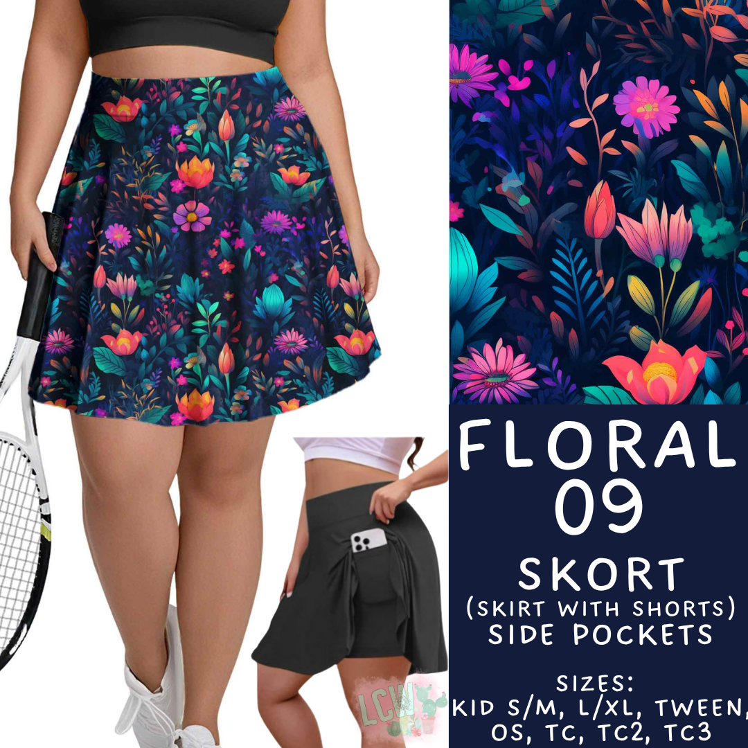 Batch #540 - May Flowers - Closes 6/8 - ETA early August - Floral 09 Skort