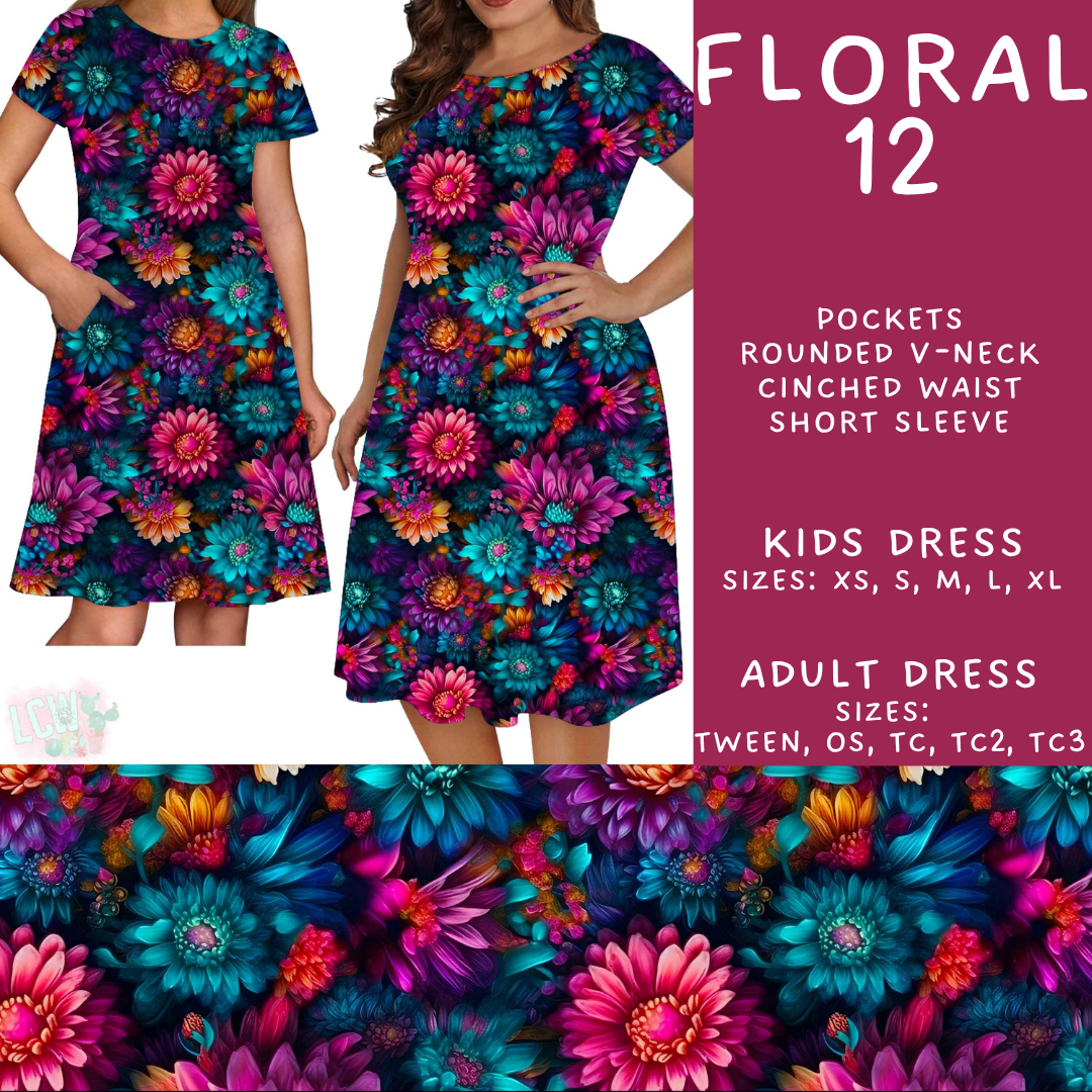 Batch #540 - May Flowers - Closes 6/8 - ETA early August - Floral 12 Adult & Kids Dresses