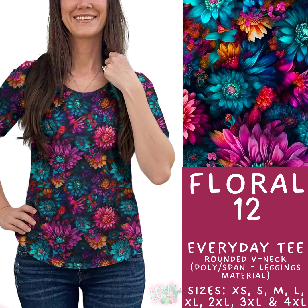 Batch #540 - May Flowers - Closes 6/8 - ETA early August - Floral 12 Everyday Tee