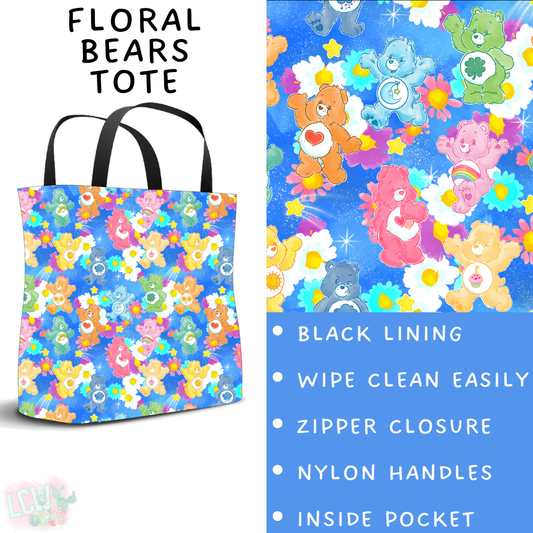 Batch #461 - October Request Run - Closes 12/9 - ETA late Jan - Floral Bears Tote