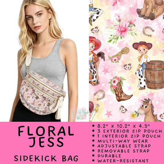 Batch #579 - Sidekick Bags 2 - Closes 9/2 - ETA early November - Floral Jess Sidekick Bag