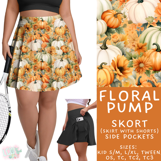 Batch #403 - Hello Fall 2 - Closes 8/28 - ETA mid October - Floral Pump Skort